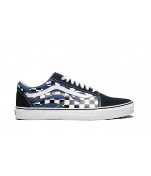 Кеды Vans Old Skool Checker Flame Navy True