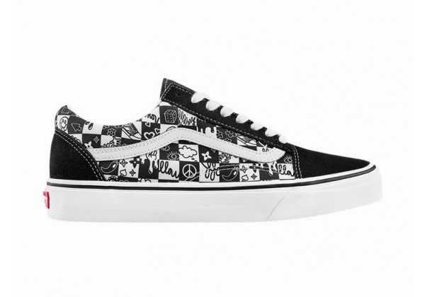 Vans Old Skool Doodle Checkerboard