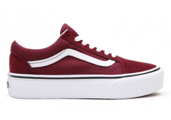 Vans Old Skool Platform Bordo бордовые
