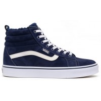 Кеды Vans Filmore Hi Vansguard Blue White Suede зимние