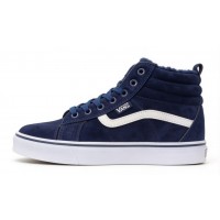 Кеды Vans Filmore Hi Vansguard Blue White Suede зимние