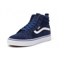 Кеды Vans Filmore Hi Vansguard Blue White Suede зимние