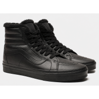 Зимние кеды Vans Old School черные (Распродажа: 36й и 37й размеры)