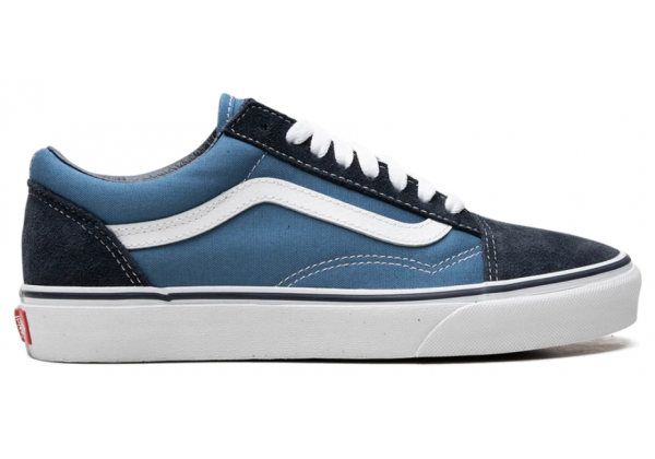 Кеды Vans Old Skool сине-голубые с белым