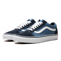 Кеды Vans Old Skool сине-голубые с белым