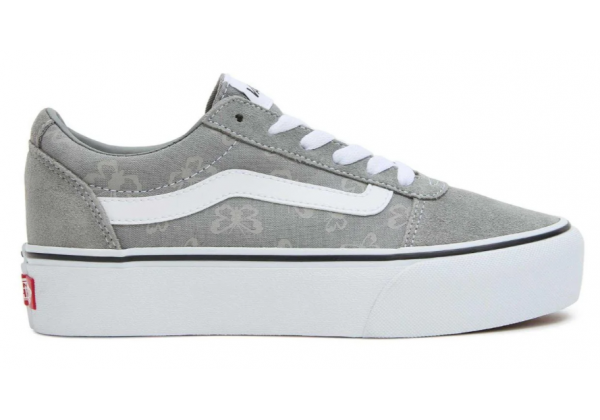 Vans Old Skool Platform Grey Butterfly White