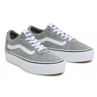 Vans Old Skool Platform Grey Butterfly White