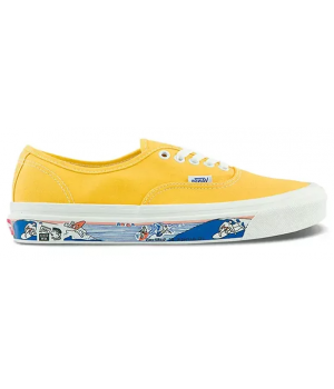 Vans Authentic Yellow Blue Print