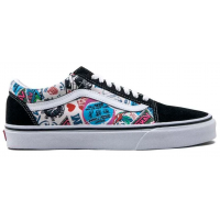 Кеды Vans Old Skool Black Blue Print