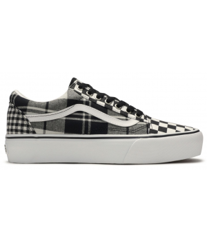 Vans Old Skool Platform Plaid Checkerboard