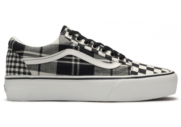 Vans Old Skool Platform Plaid Checkerboard