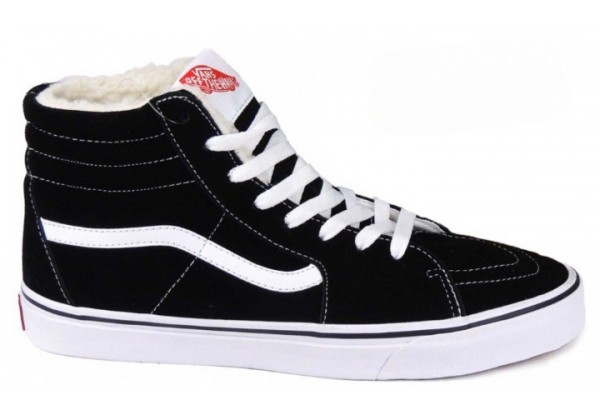 Зимние кеды Vans UA SK8-HI черные