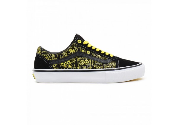 Кеды Vans Skate Old Skool черные с желтым