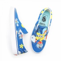 Слипоны Vans Slip-On Classic Spongebob синие