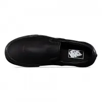 Кожаные слипоны Vans Classic Slip-On монохромные черные