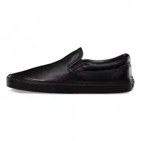Кожаные слипоны Vans Classic Slip-On монохромные черные